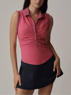 Anthropologie | Pilcro Varsity Polo Tank